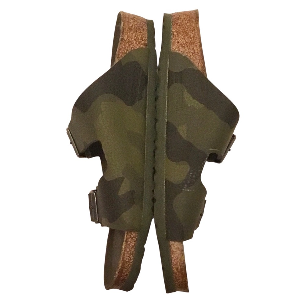 Birkenstock Kids Arizona Camo Green Birko-Flor Double Strap Slip-on Sandal Sz:1 - Picture 8 of 15